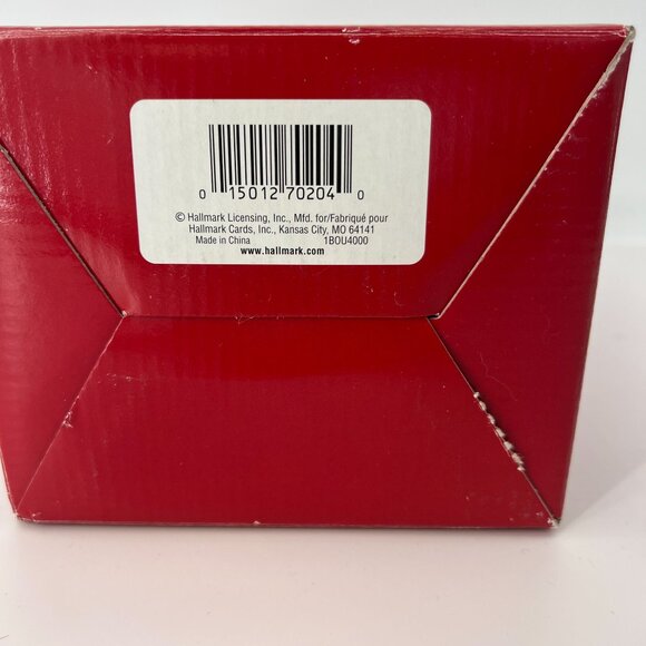 Hallmark Christmas Santa Figurine With Holly Decor‎ In Red Velvet & Fur Outfit - Picture 5 of 6